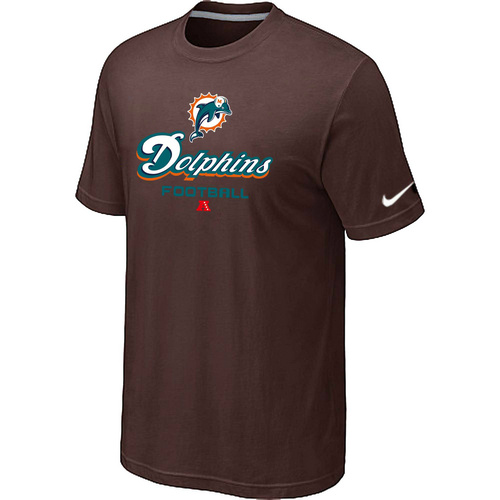 Nike Miami Dolphins Critical Victory NFL T-Shirt - Brown